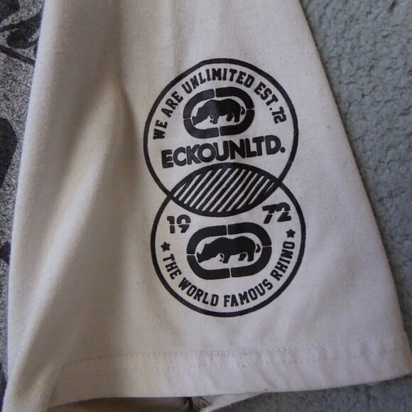 Ecko Unltd Shirt Men's 4XL Gray White Short Sleeve Streetwear Casual AOP - Picture 7 of 12